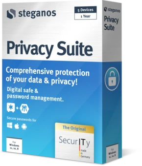 Steganos Privacy Suiteのパッケージ（右側面）